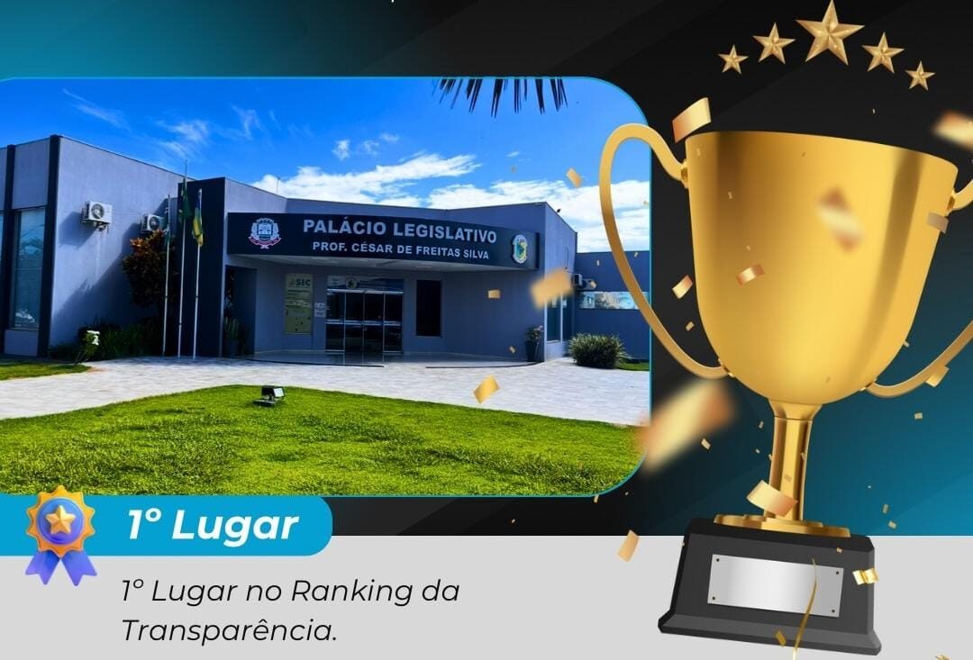 Câmara Municipal de Santa Helena de Goiás conquista 1º lugar no Ranking da Transparência do TCM-GO